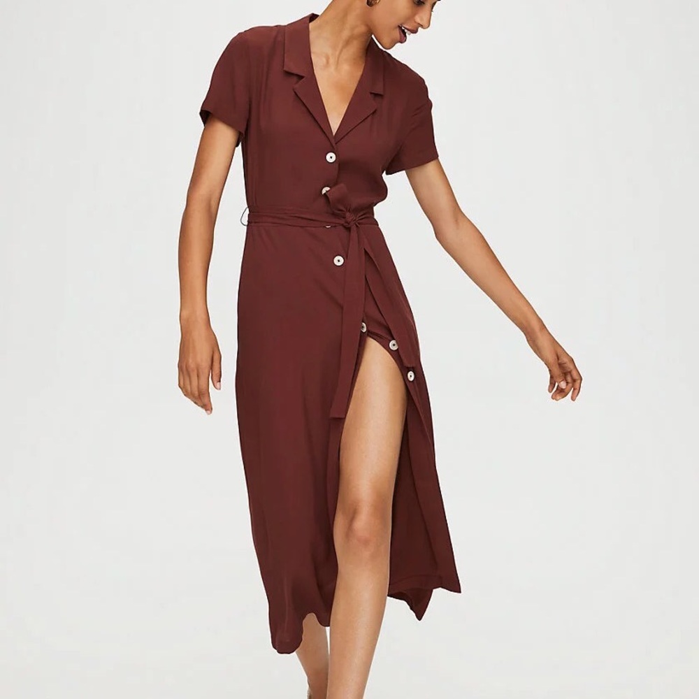 ISO wildfires size medium shirt dress. Amaretto:brown